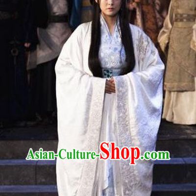 Traditional Ancient Chinese Imperial Princess Costume, Chinese Han Dynasty Young Lady Dress, Cosplay Chinese Peri Princess Embroidered Hanfu Clothing for Women