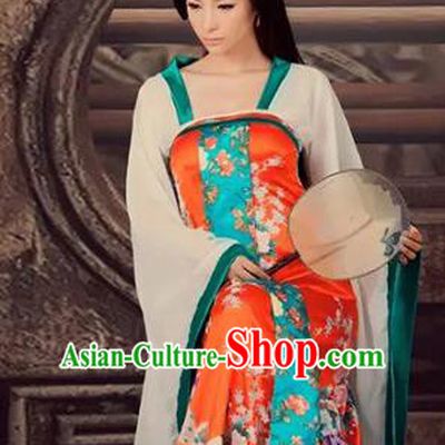 Traditional Ancient Chinese Imperial Consort Costume, Chinese Tang Dynasty Lady Dress, Cosplay Chinese Imperial Concubine Clothing Hanfu for Women