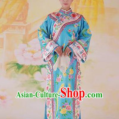 Traditional Ancient Chinese Imperial Consort Costume, Chinese Qing Dynasty Manchu Lady Dress, Cosplay Chinese Mandchous Imperial Concubine Embroidered Clothing for Women