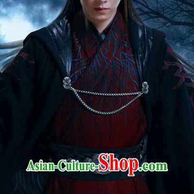 Traditional Chinese Ancient Costumes Ancient Chinese Cosplay Swordsman Knight Costume Complete Set for Men