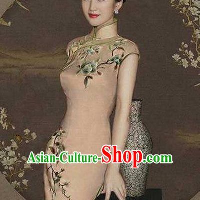 Traditional Chinese Female Costumes Chinese Ancient Clothes Chinese Silk Cheongsam Tang Suits Dress for Women