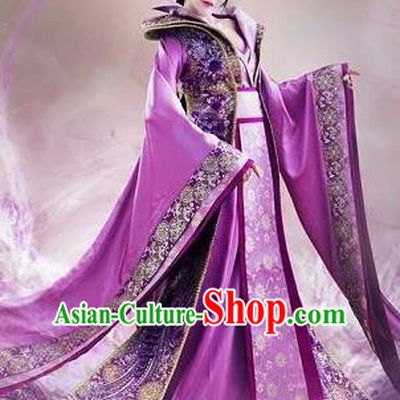 Traditional Ancient Chinese Imperial Emperess Costume, Chinese Tang Dynasty Dance Dress, Cosplay Chinese Peri Imperial Princess Embroidered Clothing for Women