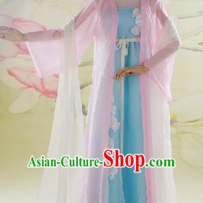 Traditional Ancient Chinese Swordswoman Costume, Chinese Han Dynasty Fairy Dress, Cosplay Game Character Chinese Peri Princess Lace Clothing for Women