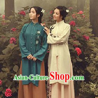Traditional Ancient Chinese Costume Xiuhe Suit, Chinese Late Qing Dynasty Female Dress, Republic of China Embroidered Clothing for Women