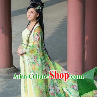 Traditional Ancient Chinese Imperial Emperess Costume, Chinese Tang Dynasty Palace Lady Dress, Cosplay Chinese Princess Printing Ru Skirt Clothing for Women