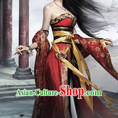 Traditional Ancient Chinese Imperial Emperess Costume, Chinese Tang Dynasty Emperess Wedding Dress, Chinese Emperess Embroidered Clothing for Women