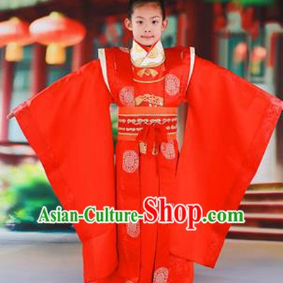 Traditional Ancient Chinese Imperial Emperor Children Costume, Chinese Tang Dynasty Boys Dress, Cosplay Chinese Majesty Embroidered Clothing Hanfu Complete Set for Kids