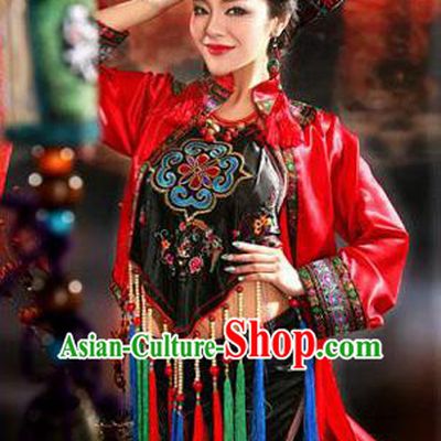 Traditional Ancient Chinese Imperial Emperess Costume, Chinese Tang Dynasty Sexy Bellyband Dress, Cosplay Chinese Concubine Embroidered Clothing for Women