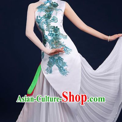 Traditional Chinese Yangge Fan Dancing Costume, Folk Dance Yangko Uniforms, Classic Umbrella Dance Elegant Phoenix Dress Drum Dance Pink Clothing for Women
