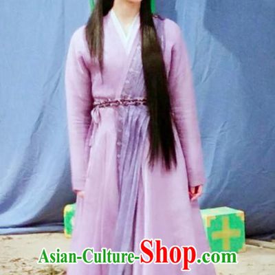Traditional Ancient Chinese Imperial Princess Costume, Elegant Hanfu Western Wei Dynasty Swordsman Clothing, Chinese Northern Dynasties Young Lady Tailing Clothing for Women