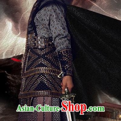 Traditional Ancient Chinese Nobility Childe Costume, Elegant Hanfu Western Wei Dynasty Prince Swordsman Corselet General Clothing, Chinese Northern Dynasties Aristocratic Strategos Armour Clothing for Men