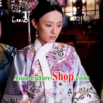 Qing Dynasty Zhen Huan Legend Empress Costumes Clothing for Ladies