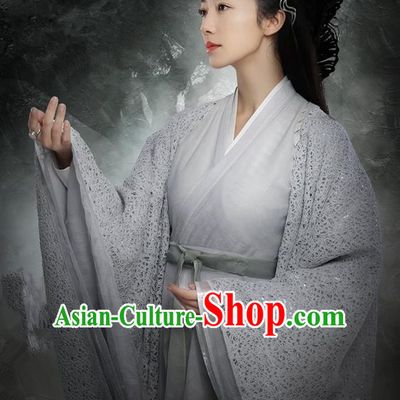 Traditional Ancient Chinese Imperial Concubine Costume, Elegant Hanfu Western Wei Dynasty Imperial Consort Clothing, Chinese Northern Dynasties Imperial Princess Embroidered Tailing Clothing for Women