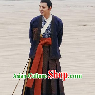 Traditional Ancient Chinese Nobility Childe Costume, Elegant Hanfu Western Wei Dynasty Swordsman Clothing, Chinese Northern Dynasties Prince Clothing for Men