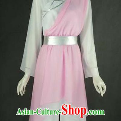 Traditional Chinese Yangge Fan Dancing Costume, Folk Dance Yangko Uniforms, Classic Umbrella Dance Elegant Dress Drum Dance Blue Clothing for Women