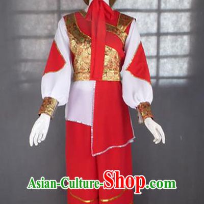 Traditional Chinese Yangge Fan Dancing Costume, Folk Dance Yangko Uniforms, Classic Hua Mulan General Dance Elegant Dress Drum Dance Clothing for Women