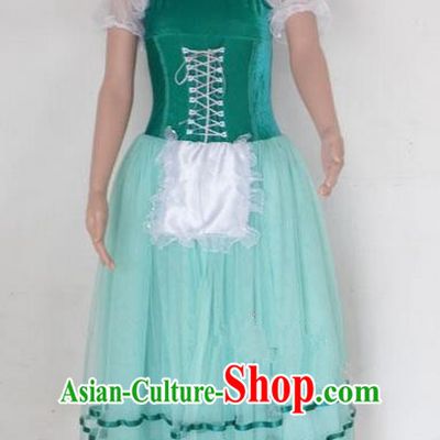 Traditional Modern Dancing Compere Costume, Female Opening Classic Chorus Singing Group Dance Bell Dress Tu Tu Dancewear, Modern Dance Classic Ballet Dance Veil Dress for Women