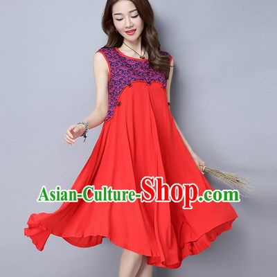Traditional Ancient Chinese National Costume, Elegant Hanfu Assorted Colors Dress, China Tang Suit Upper Outer Garment Red Dress Clothing for Women