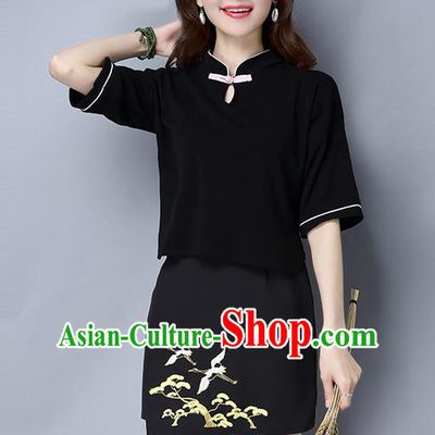 Traditional Ancient Chinese National Skirt Costume, Elegant Hanfu Embroidered Blouse and Half Dress, China Tang Suit Blouse and Bust Skirt for Women