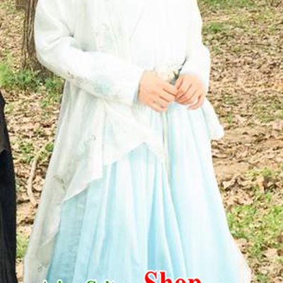 Traditional Ancient Chinese Elegant Female Swordsman Costume, Chinese Warring States Period Imperial Princess Fairy Dress, Cosplay Princess Chinese Nobility Hanfu Clothing for Women