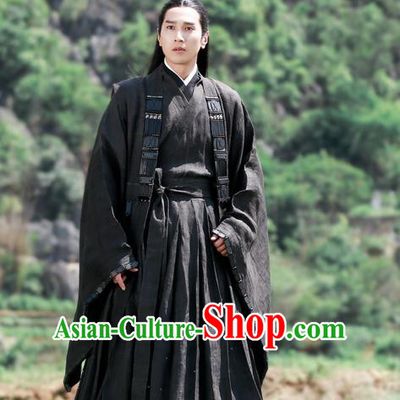 Traditional Ancient Chinese Nobility Childe Costume, Elegant Hanfu Male Lordling Dress, Han Dynasty Swordsman Clothing, China Imperial Crown Prince Embroidered Clothing for Men