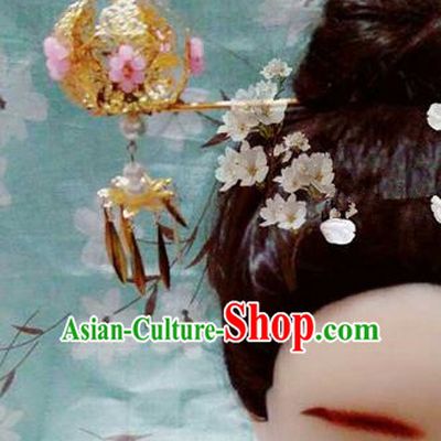 Traditional Handmade Chinese Ancient Classical Hair Accessories Step Shake, Han Dynasty Barrettes Hairpin, Hanfu Hair Sticks Hair Jewellery, Hair Fascinators Hairpins for Women