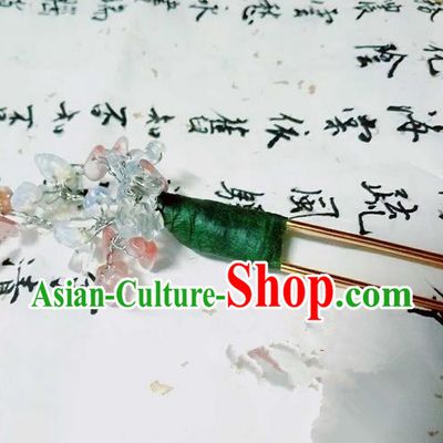 Traditional Handmade Chinese Ancient Classical Hair Accessories, Han Dynasty Barrettes Opal Hairpin, Hanfu Hair Sticks Hair Jewellery, Hair Fascinators Hairpins for Women
