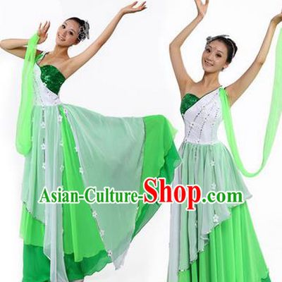 Traditional Chinese Yangge Fan Dancing Costume, Modern Opening Dance Costume, Classic Dance Folk Lotus Dance Yangko Costume Drum Dance Clothing for Women