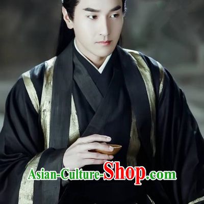 Traditional Ancient Chinese Nobility Childe Costume, Elegant Hanfu Male Lordling Dress, Han Dynasty Swordsman Clothing, China Imperial Crown Prince Wide Sleeve Clothing for Men