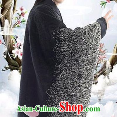 Traditional Ancient Chinese Nobility Childe Costume, Elegant Hanfu Male Lordling Dress, Han Dynasty Swordsman Clothing, China Imperial Crown Prince Wide Sleeve Embroidered Clothing for Men