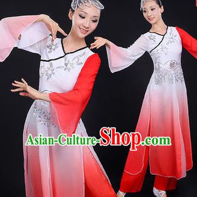 Traditional Chinese Yangge Fan Dancing Costume, Folk Dance Yangko Mandarin Sleeve Paillette Uniforms, Classic Dance Elegant Dress Drum Dance Paillette Pink Clothing for Women