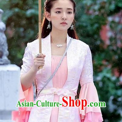 Traditional Ancient Chinese Imperial Princess Costume, Elegant Hanfu Swordsman Clothing, Chinese Tang Dynasty Aristocratic Lady Embroidered Clothing for Women