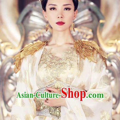 Traditional Ancient Chinese Imperial Empress Costume, Elegant Hanfu Immortal Clothing, Chinese Aristocratic Queen Consort Embroidered Clothing for Women