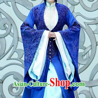 Traditional Ancient Chinese Imperial Empress Costume, Elegant Hanfu Immortal Clothing, Chinese Aristocratic Imperial Consort Embroidered Tailing Clothing for Women