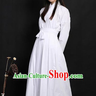 Traditional Ancient Chinese Young Lady Elegant Costume Slant Opening Blouse and Skirt Complete Set, Elegant Hanfu Pajamas Clothing Chinese Han Dynasty Imperial Princess Clothing for Women
