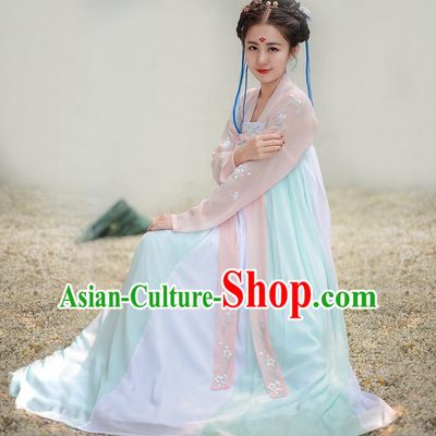 Traditional Chinese Ancient Immortal Elegant Robes Clothing Costumes, Ancient Chinese Cosplay Teleplay Ten great III of peach blossom Role Swordsmen Supernatural Being Costume Complete Set for Men