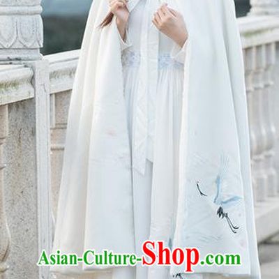 Traditional Chinese Ancient Ming Dynasty Princess Embroidered Mantle Cape for Women