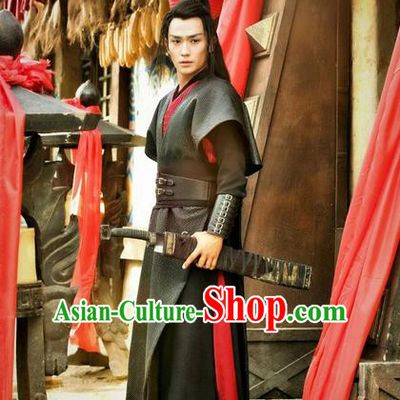 Traditional Ancient Chinese Elegant General Costume, Chinese Nobility General Armour Dress, Cosplay Chinese Television Drama Vagabondize Swordsman Chinese Ming Dynasty Prince Hanfu Clothing for Men