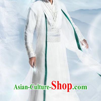 Traditional Ancient Chinese Elegant Swordsman Costume, Chinese Ancient Nobility Childe Dress, Cosplay Chinese Television Drama Flying Daggers Chivalrous Expert Chinese Ming Dynasty Prince Hanfu Clothing for Men