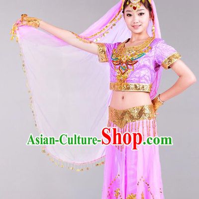 Traditional Chinese Belly Dancing Costume Belly Dance Clothing Complete Set for Women