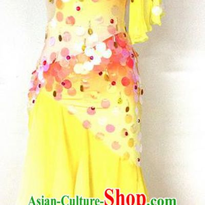 Traditional Chinese Modern Dancing Costume, Women Opening Classic Chorus Singing Group Dance Paillette Costume, Classical Fish  Dance Yangko Costume, Modern Dance Dress for Women