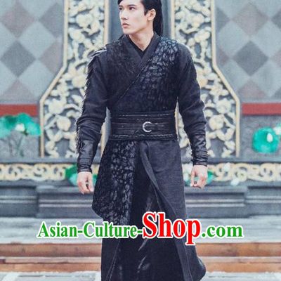 Traditional Ancient Chinese Elegant Swordsman Costume, Chinese Ancient Nobility Childe Armour Dress, Cosplay Chinese Television Drama Flying Daggers Chivalrous Expert Chinese Ming Dynasty Prince Hanfu Corselet Clothing for Men
