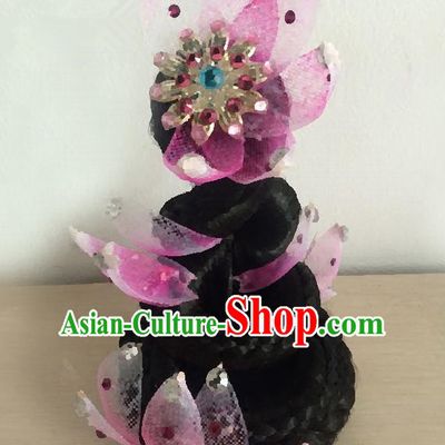 Traditional Ancient Chinese Classical Peking Opera Hair Accessories Props, Peking Opera Headwear Classical Dance Hat for Women