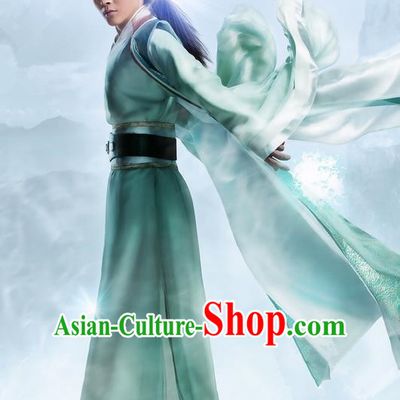 Traditional Ancient Chinese Elegant Swordsman Costume, Chinese Ancient Nobility Childe Dress, Cosplay Chinese Television Drama Flying Daggers Ming Dynasty Chivalrous Expert Hanfu Clothing for Men