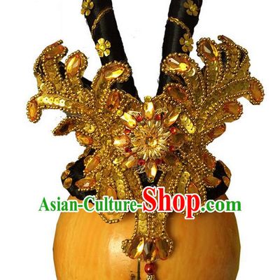 Traditional Ancient Chinese Classical Peking Opera Hair Accessories Props, Peking Opera Headwear Classical Flying Dance Hair Ornaments for Women