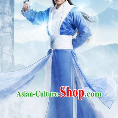 Traditional Ancient Chinese Elegant Swordsman Costume, Chinese Ancient Nobility Childe Dress, Cosplay Chinese Television Drama Flying Daggers Chivalrous Expert Chinese Ming Dynasty Kawaler Hanfu Clothing for Men
