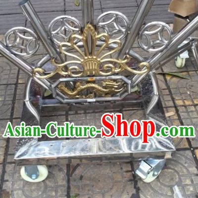 Traditional Chinese Big Banner Holder Giant Flag Cart