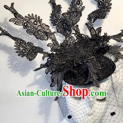 Top Grade Handmade Classical Hair Accessories, Children Baroque Style Crystal Halloween Princess Veil Royal Crown Hair Jewellery Hair Clasp for Kids Girls