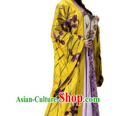 Traditional Ancient Chinese Elegant Swordsman Costume and Handmade Headpiece Complete Set, Cosplay Chinese Emprise Film Sword Master imperial consort Dress Chinese Ming Dynasty senior concubine Hanfu Trailing Clothing for Women