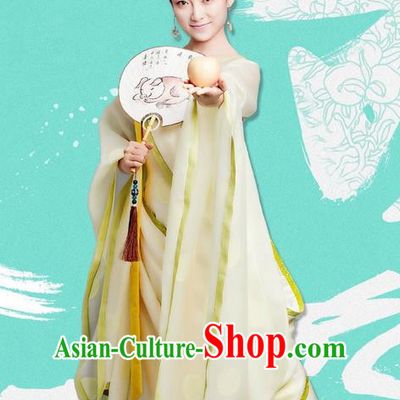 Traditional Ancient Chinese Elegant Princess Costume and Handmade Headpiece Complete Set, Chinese Television Drama Concubine Meng Comes Across Palace Lady Dress Chinese Tang Dynasty Imperial Consort Clothing for Women